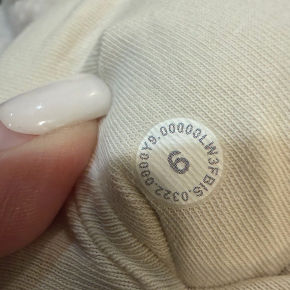 Lululemon Cinchable Oversized Fleece Zip-Up White Opal - size 6 EUC Teddy Jacket - Picture 8 of 8